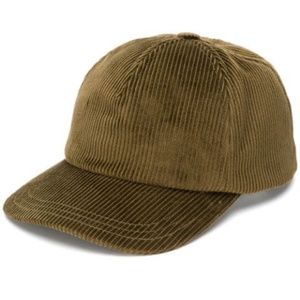 Isabel Marant Olive Corduroy Cap